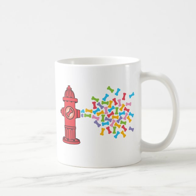 Caneca De Café Hidróxido de Fogo com Ossos Cachorros (Direita)