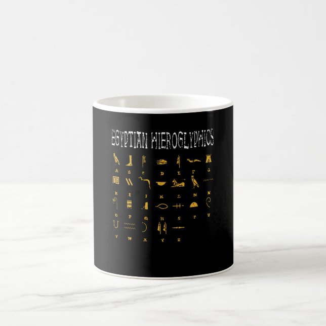Caneca De Café Hieróglifos Egípcios Pirâmide Egípcia (Centro)
