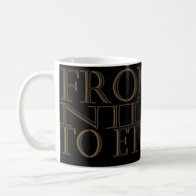 Caneca De Café Hieroglyph Queen Mug (Esquerda)