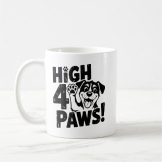 Caneca De Café High 4 Paws Dog