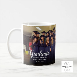 Caneca De Café High School Group Class Photo Graduation