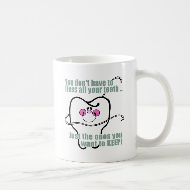 Caneca De Café Higienista dental engraçado (Direita)