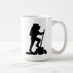 Caneca De Café Hiking Adventure Silhouette Mug, Presente do Nave 