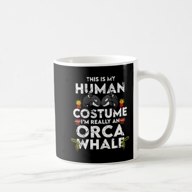 Caneca De Café Hilarious Orca Halloween Costume (Direita)