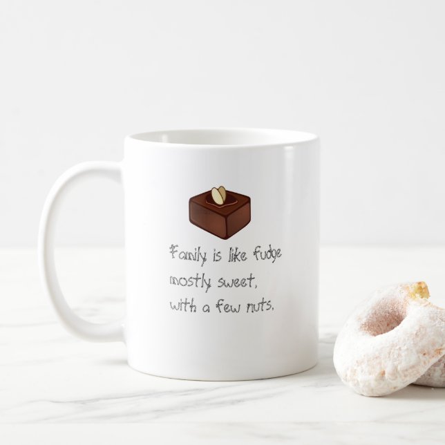 Caneca De Café Hilarious Sayings Engraçados Café Mug - Um Bocado  (Com Donut)