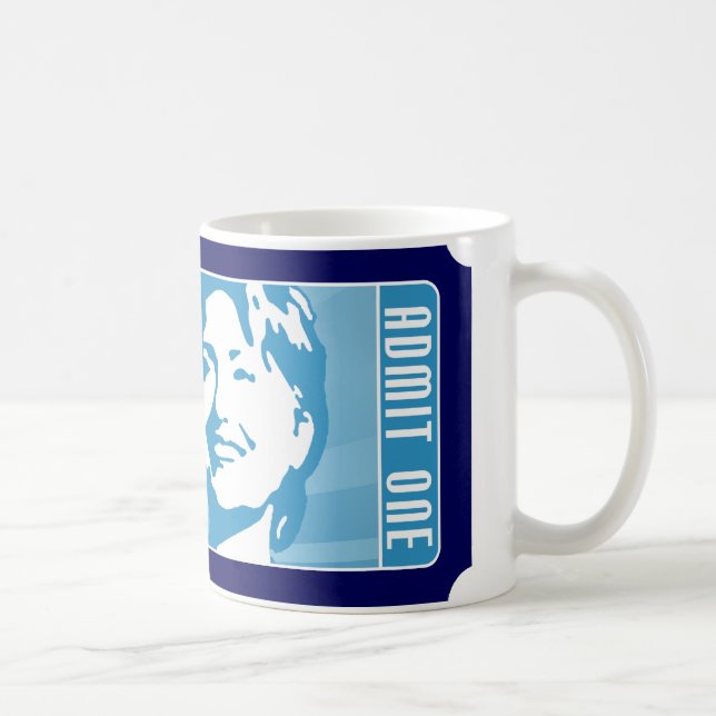 Caneca De Café hillary clinton 08. o bilhete. (Direita)