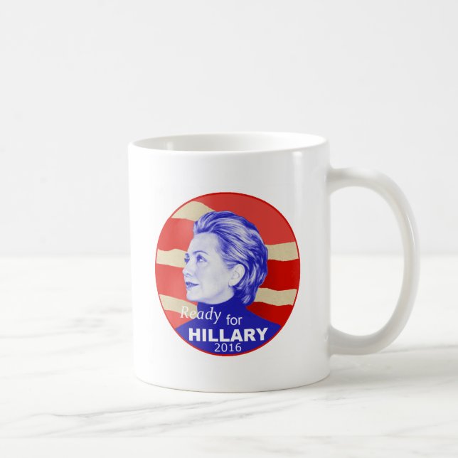 Caneca De Café Hillary Clinton 2016 (Direita)