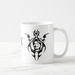 Caneca De Café Hillary Clinton design tribal