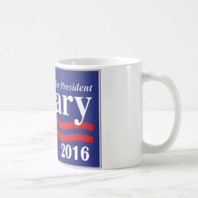 Caneca De Café Hillary Clinton para o presidente 2016 (Direita)
