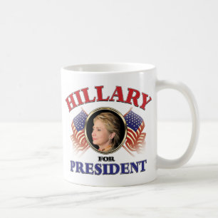 Caneca De Café Hillary Clinton Para O Presidente 2016