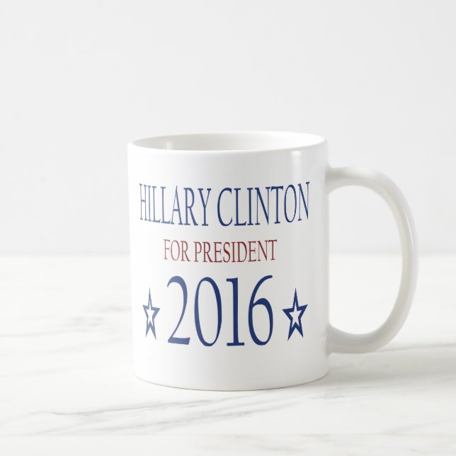 Caneca De Café Hillary Clinton para o presidente 2016 (Direita)