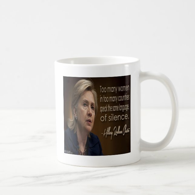 Caneca De Café Hillary Clinton Women R Anonymous Gifts & Camiseta (Direita)