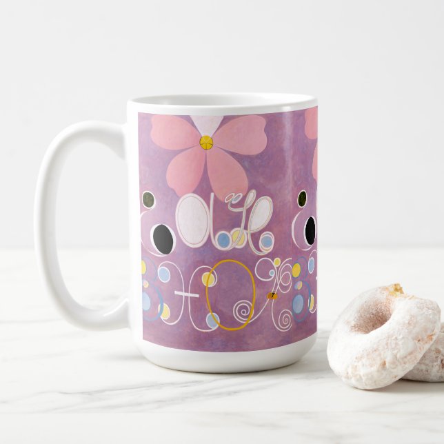 Caneca De Café Hilma af Klint - O Dez Maior Nº 5 (Com Donut)