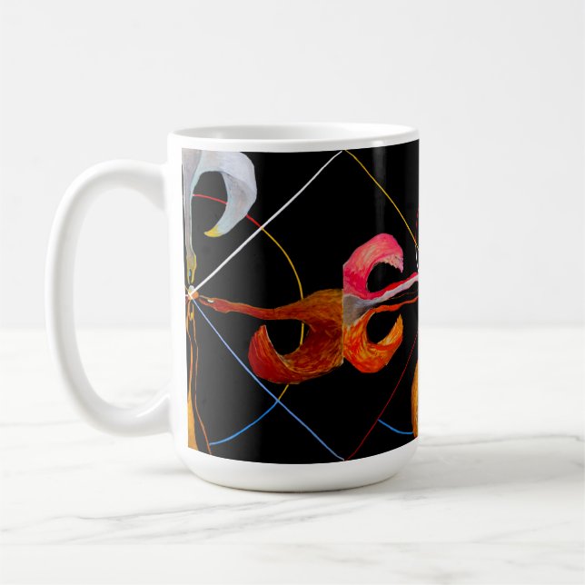 Caneca De Café Hilma af Klint - The Swan No 7 (Esquerda)