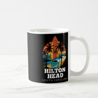Caneca De Café Hilton Head South Carolina Surfboard Surfing Retro