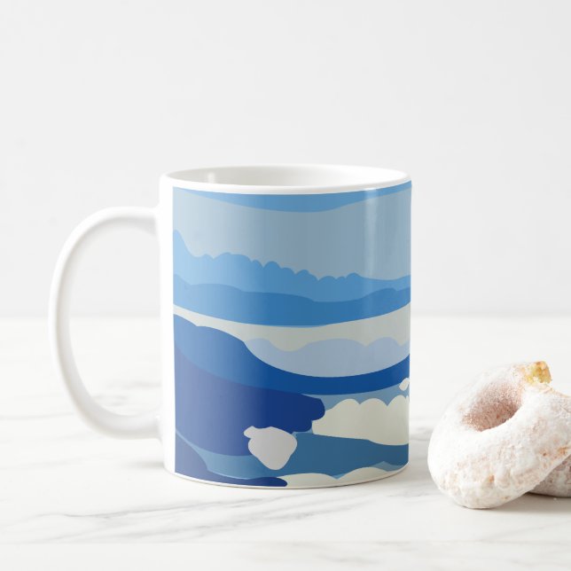 Caneca De Café Himalaias Montanhas Himalaias  (Com Donut)