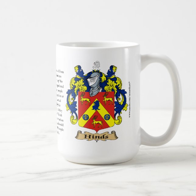 Caneca De Café Hinds, a origem, o significado e a crista (Direita)
