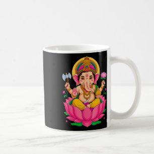 Caneca De Café Hindu Ganesh Puja Elefante Deus Índia Meditação Y