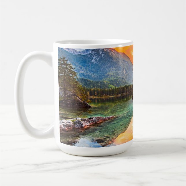 Caneca De Café Hintersee Lake, Baviera, Alemanha (Esquerda)