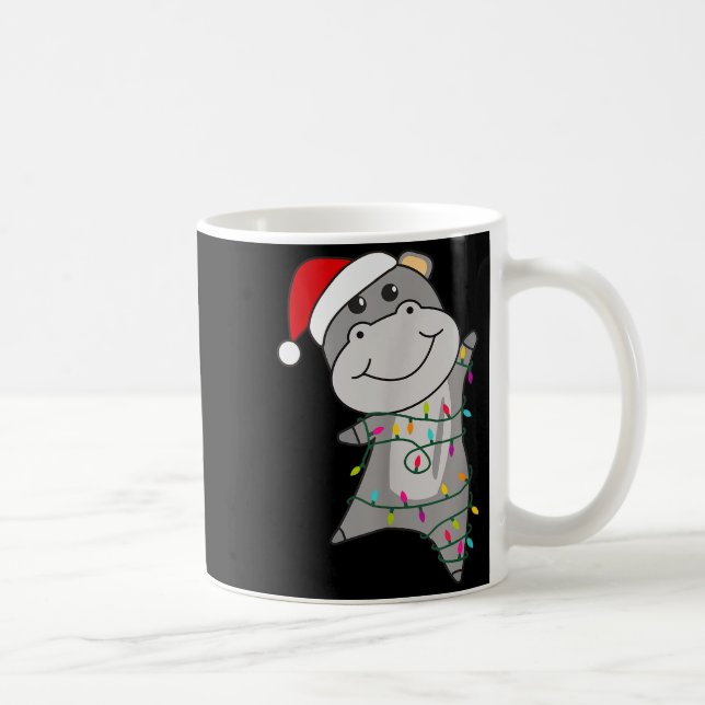Caneca De Café Hip Happy Christmas Fairy Lights Sweet Animals Hip (Direita)