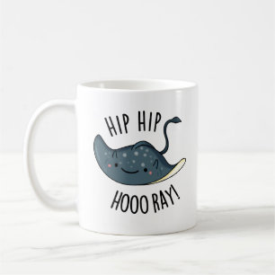 Caneca De Café Hip Hip Hoo-ray Engraçado Sting Ray Pun