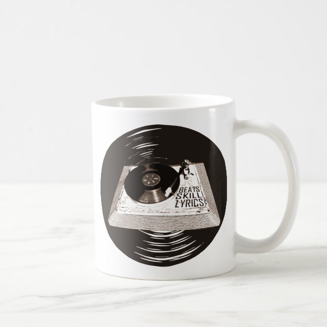 CANECA DE CAFÉ HIP HOP BEATS SKILL LYRICS ATIVÁVEL (Direita)