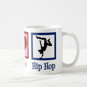 Caneca De Café Hip Hop de Paz e Amor