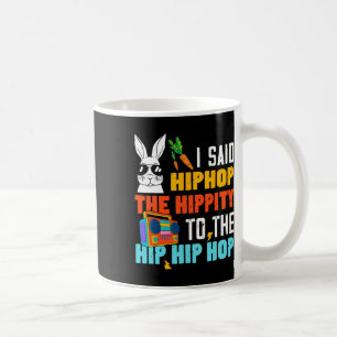 Caneca De Café Hip Hop Hippity Engraçado Páscoa Coelhinhos Menina