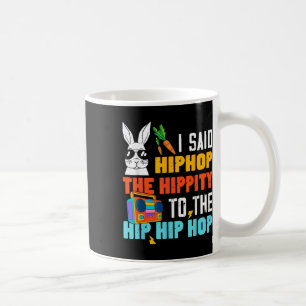 Caneca De Café Hip Hop Hippity Engraçado Páscoa Coelhinhos Menina