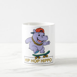 Caneca De Café Hip Hop Hippo