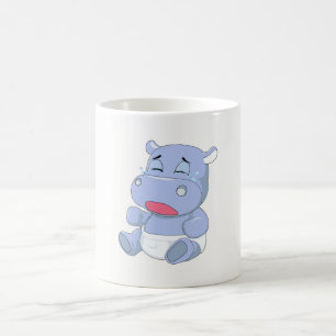 Caneca De Café Hipopótamo Bebê Chorando