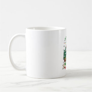 Caneca De Café Hipopótamo Natal Hipopótamo Chapéu de Papai Noel Á