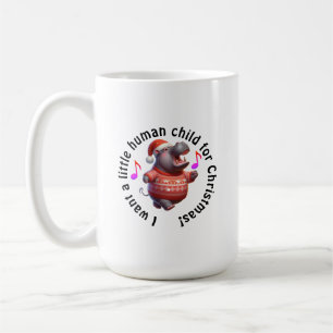 Caneca De Café Hipopótamo para o Natal Paródia