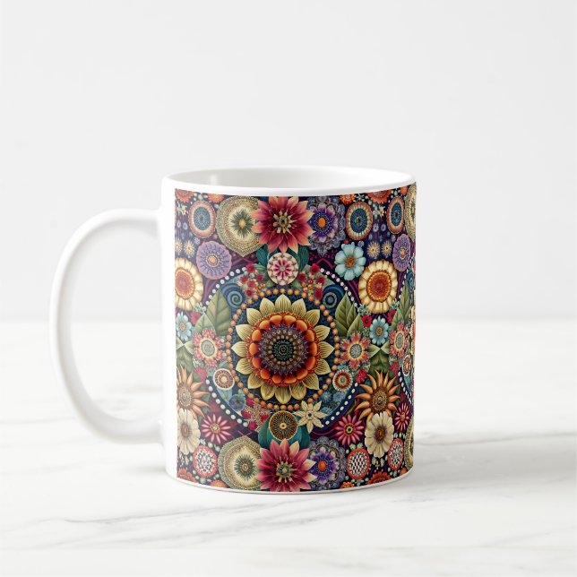 Caneca De Café Hippie Art Coffee Mug (Esquerda)