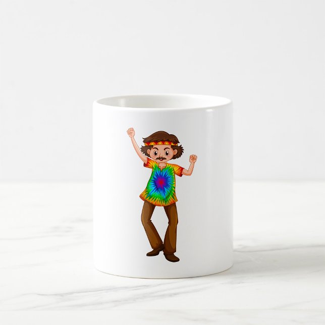 Caneca De Café Hippie Man Coffee Mug (Criador carregado)