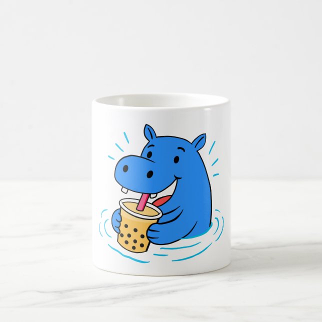 Caneca De Café Hippo Boba (Centro)