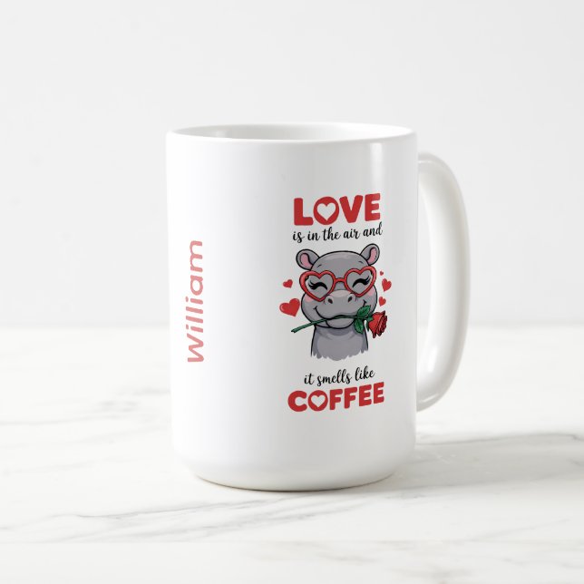 Caneca De Café Hippo Express Your Love Mug (Frente Esquerda)