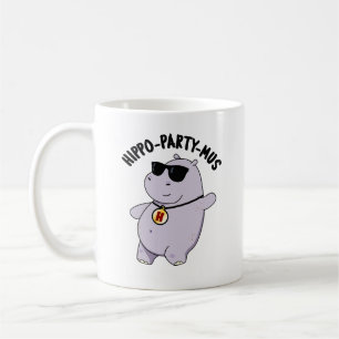 Caneca De Café Hippo-party-mus Funny Animal Hippo Pun