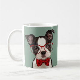 Caneca De Café Hipster Boston Terrier