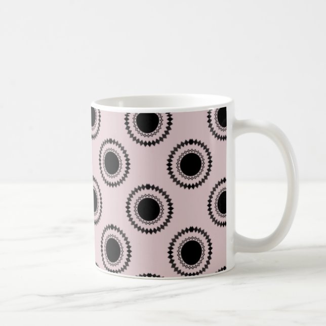 Caneca De Café Hipster da cidade, Suave Rosa Delicada (Direita)