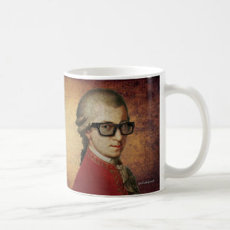 Caneca De Café Hipster feliz Wolfgang Amadeus Mozart