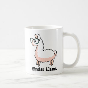 Caneca De Café Hipster Llama