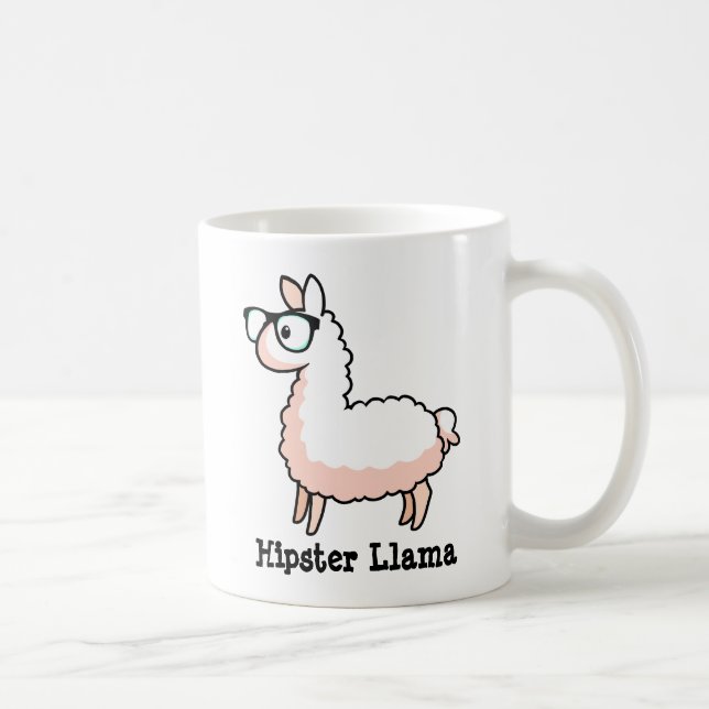 Caneca De Café Hipster Llama (Direita)