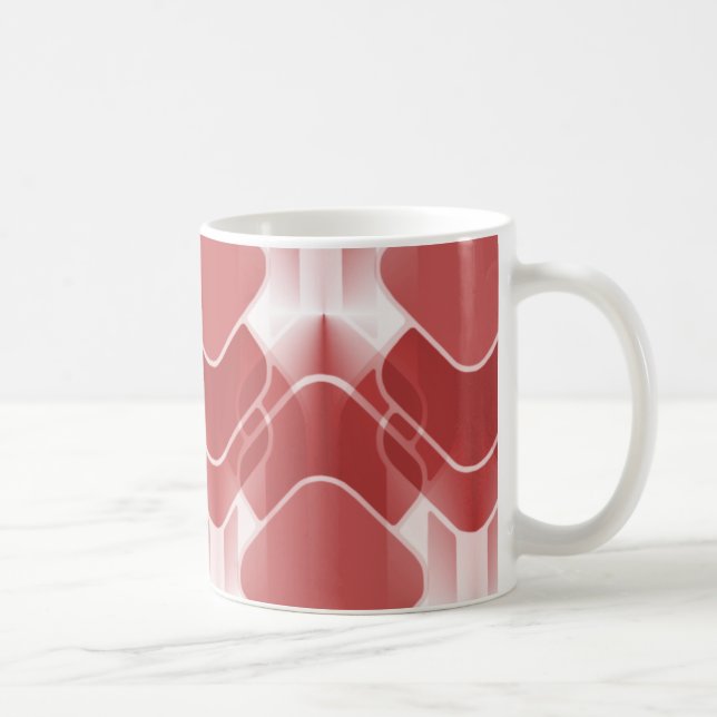 Caneca De Café Hipster Retro Mug, Vermelho (Direita)