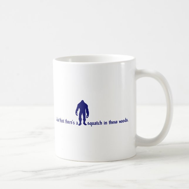 Caneca De Café Hipster SQUATCH nESTAS MADEIRAS - encontrando (Direita)