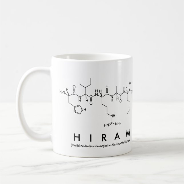 Caneca De Café Hiram peptide (Esquerda)