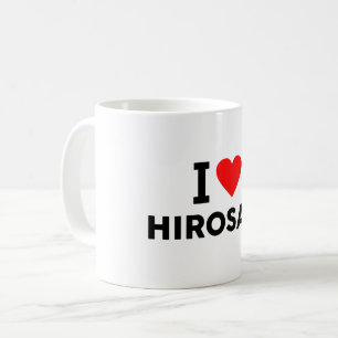 Caneca De Café Hirosaki Japão cidade do amor coração gosta de via