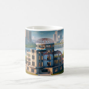 Caneca De Café Hiroshima Peace Memorial Park View Japan Viagem