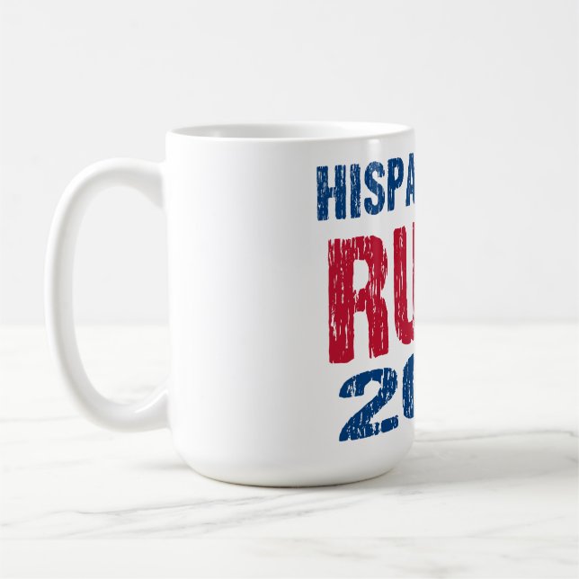 Caneca De Café Hispânicos para Rubio 2028 (Esquerda)