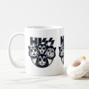 Caneca De Café HISS, Banda De Gato Engraçado, Amantes de Gato e P